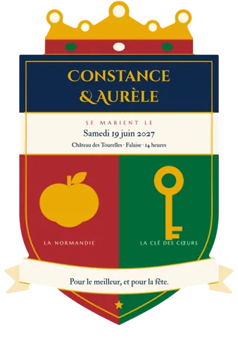 Faire-part Le Blason