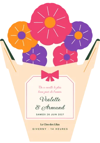 Faire-part Le Bouquet